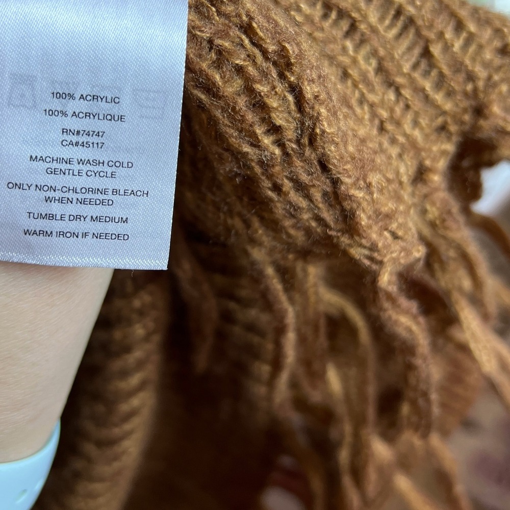 Natural Reflections Southwestern Fringe Cardigan XL Bass Pro Boho Western Cabin - Picture 6 of 6